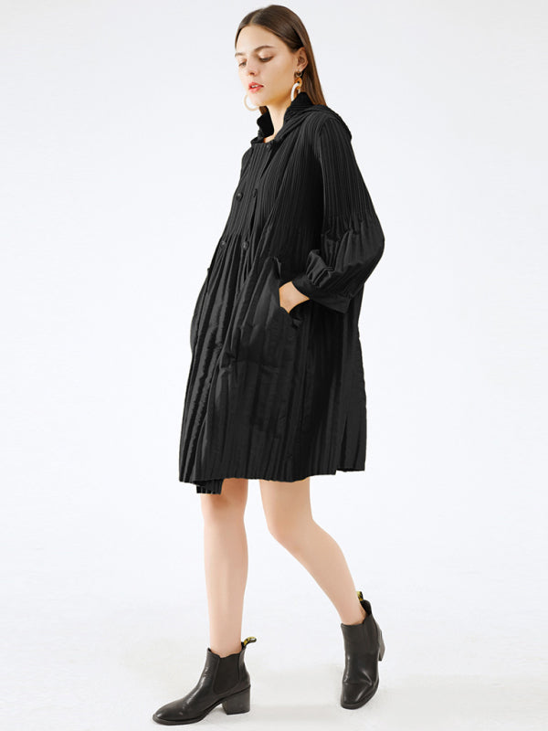 Cardigan mi-long à double boutonnage pour femme