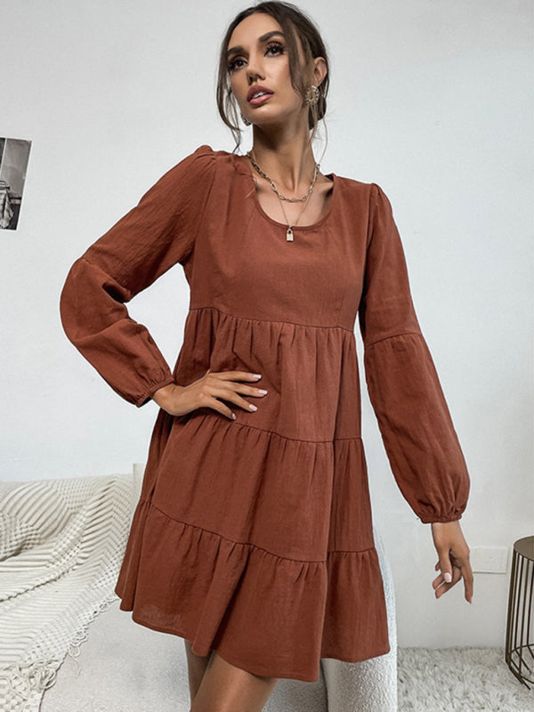 Robe à manches longues pour femmes, nouveau produit à la mode et confortable