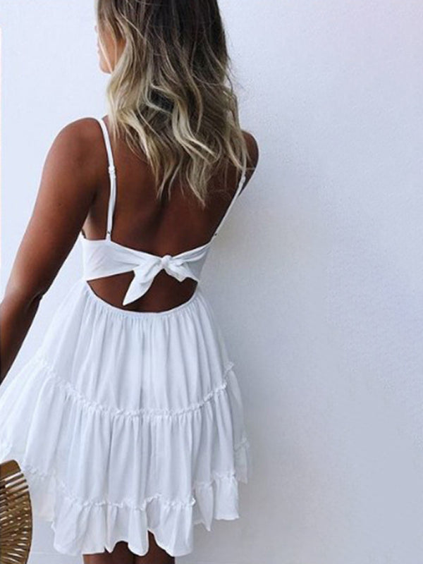 Neues sexy Spitzenkleid mit Hosenträgern für den Alltag