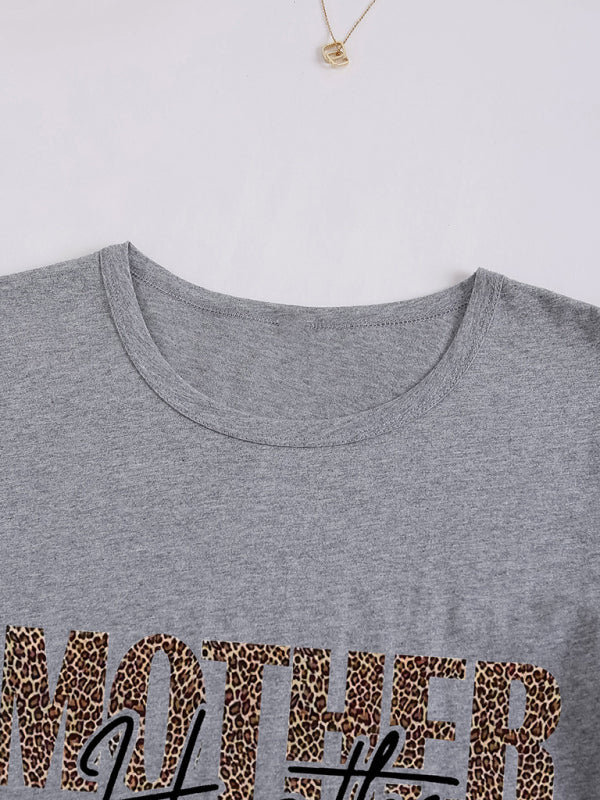 "Mother Hustler – Lässiges bedrucktes T-Shirt"