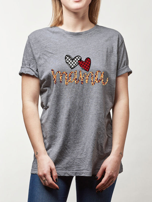 Damenmode Mama Herz Baumwolltop