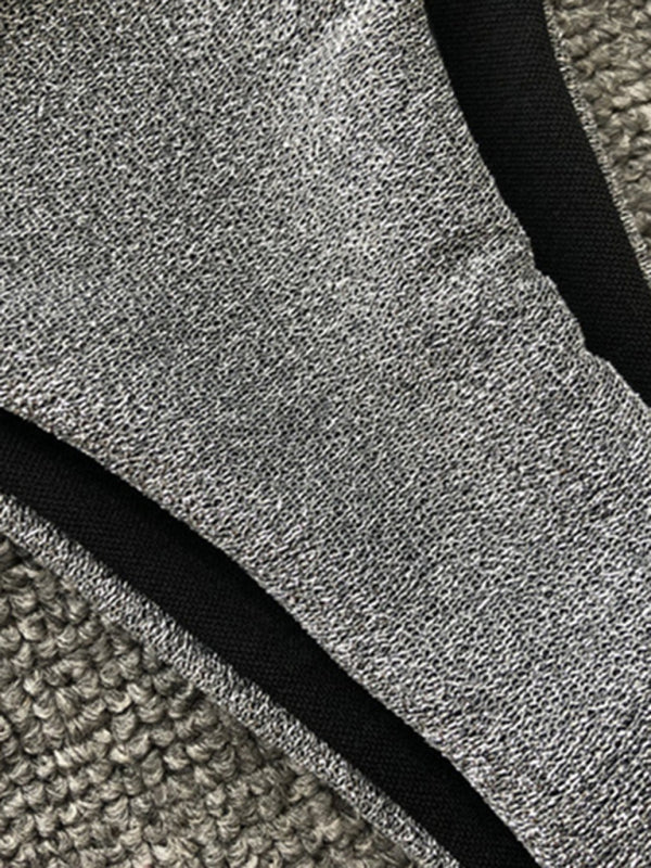 Sexy Dreipunkt-Bikini für Damen in Lila mit Riemchen und Push-up
