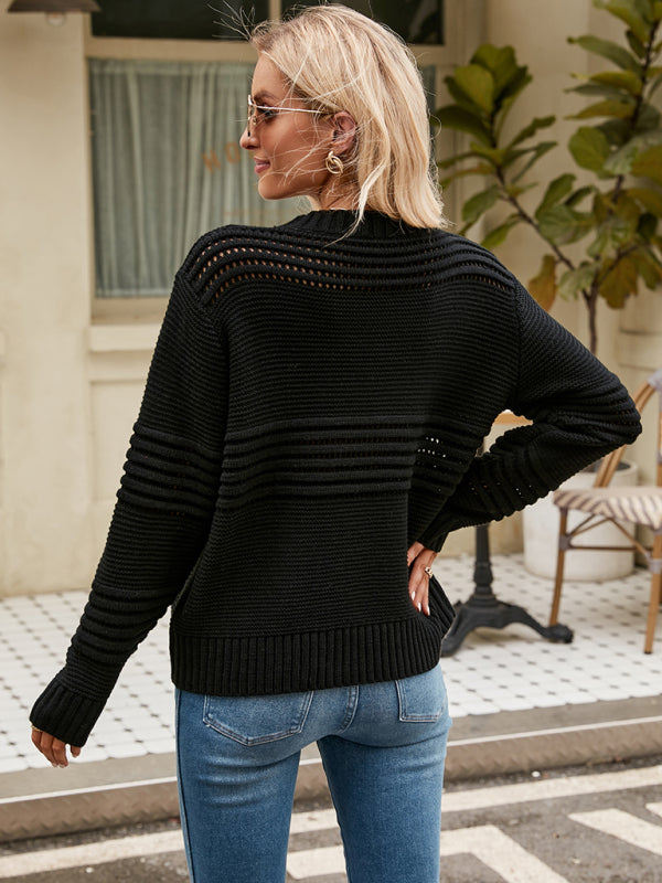 Pullover Sweater Striped Women&