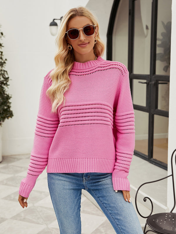 Pullover Sweater Striped Women&