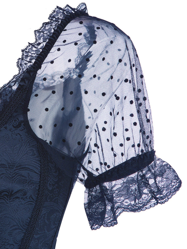 New retro elegant strappy top (skirt not included)