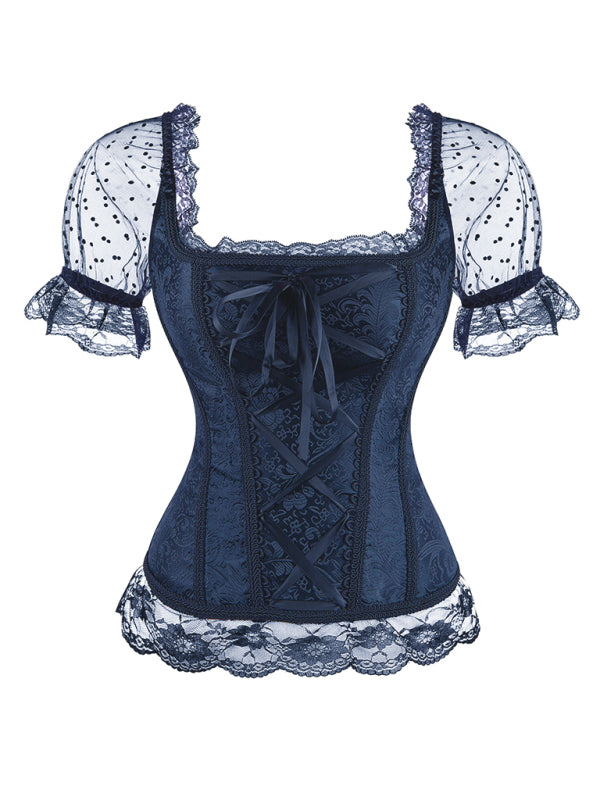 New retro elegant strappy top (skirt not included)