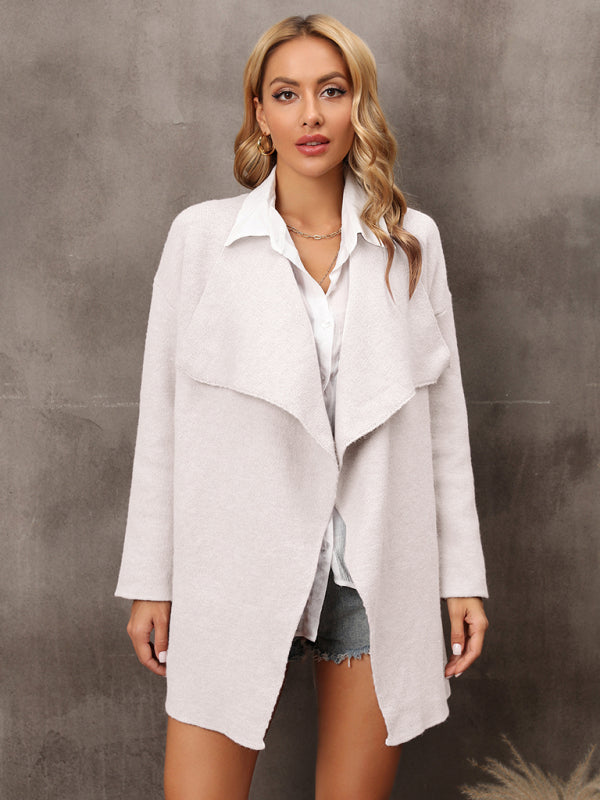Neuer Damen-Strickmantel mit langem Abschnitt, Persönlichkeit, Mode und Temperament, OL Tongle