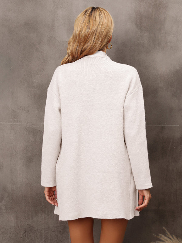 Neuer Damen-Strickmantel mit langem Abschnitt, Persönlichkeit, Mode und Temperament, OL Tongle