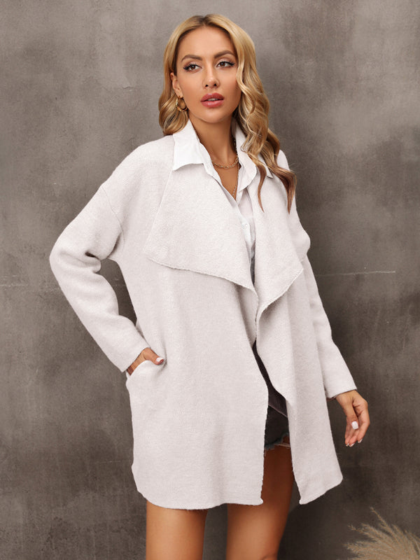 Neuer Damen-Strickmantel mit langem Abschnitt, Persönlichkeit, Mode und Temperament, OL Tongle