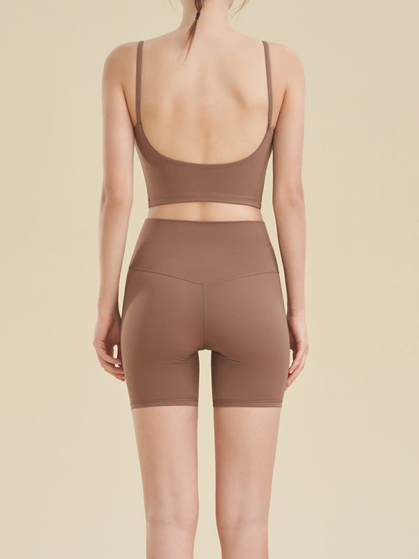 Comfortable tight sports shorts women&
