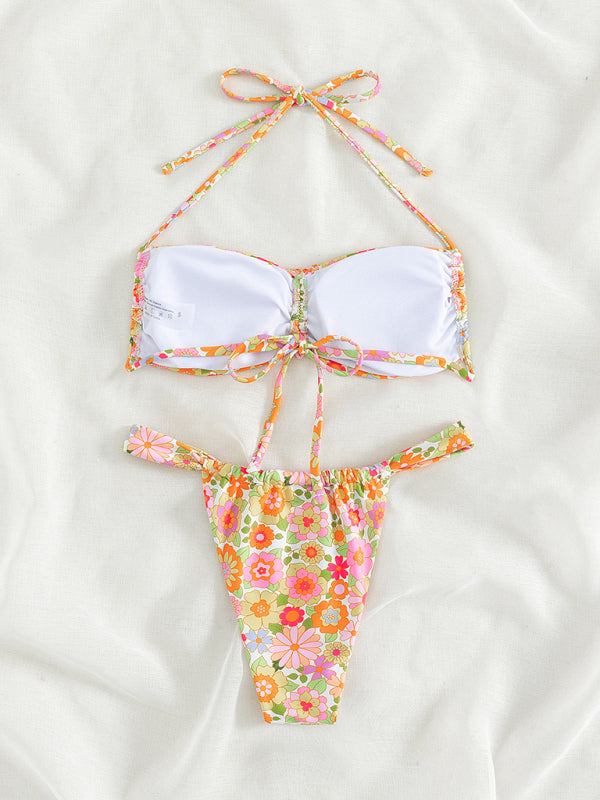 Maillots de bain pour femmes Bikini floral sexy Resort