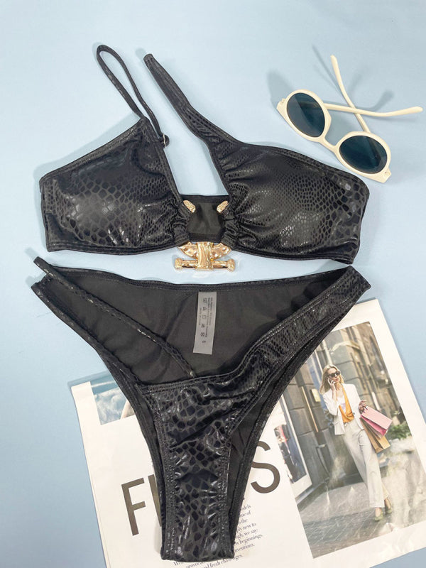 Maillot de bain bikini sexy à bretelles deux pièces pour femme