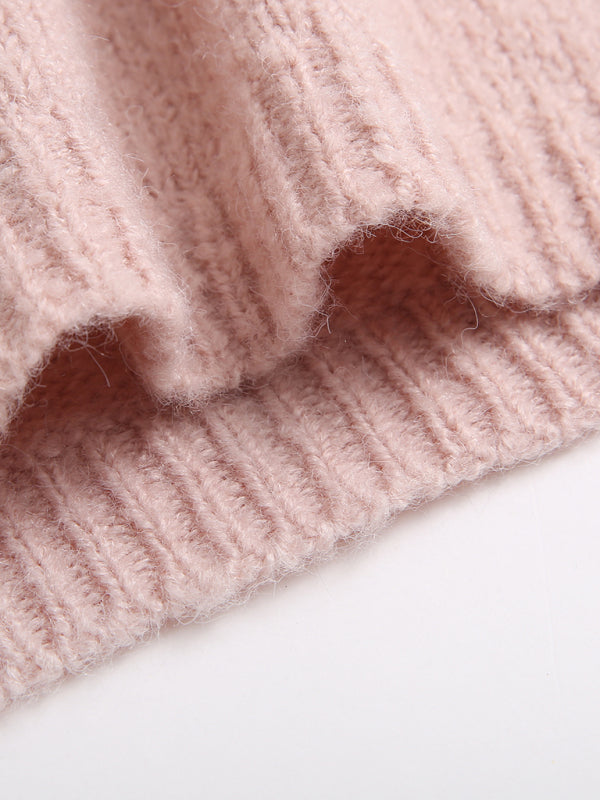 Damen-Strickjacke mit kontrastfarbenen Streifen