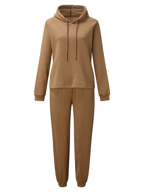 Damen Kapuzenpullover Sport Casual Zweiteiler Set
