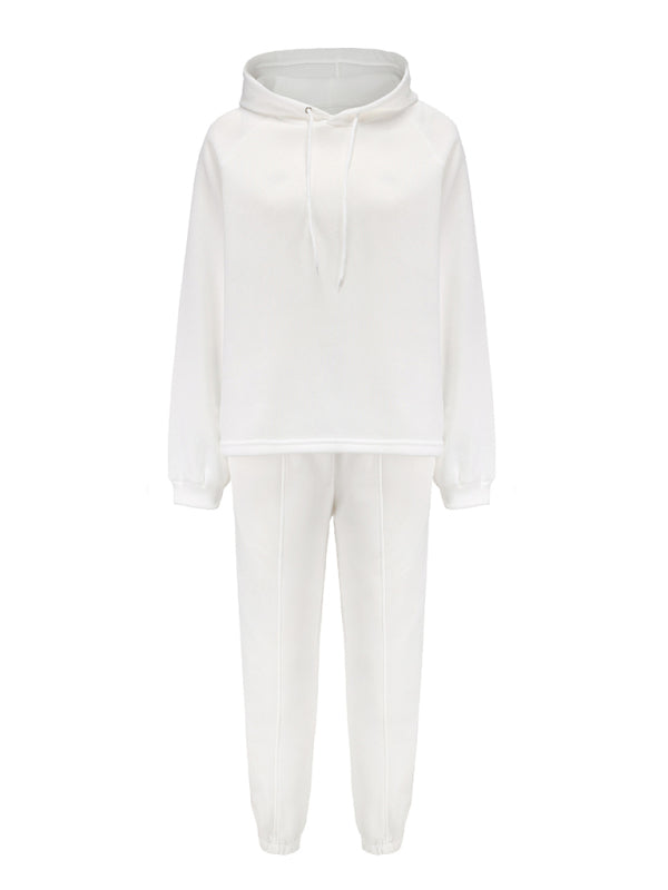 Damen Kapuzenpullover Sport Casual Zweiteiler Set