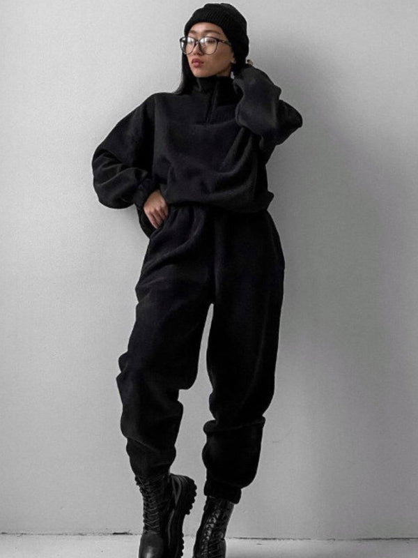 Zweiteiliges Set mit Kapuzenpullover und Sport- und Freizeitanzug für Damen