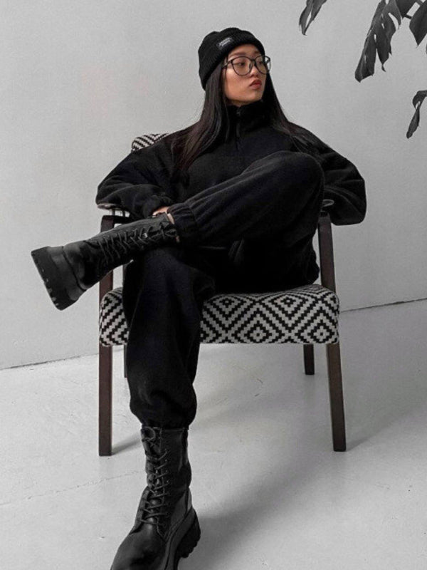 Zweiteiliges Set mit Kapuzenpullover und Sport- und Freizeitanzug für Damen
