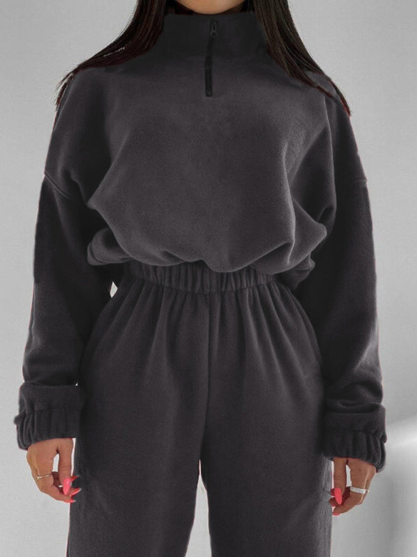 Zweiteiliges Set mit Kapuzenpullover und Sport- und Freizeitanzug für Damen