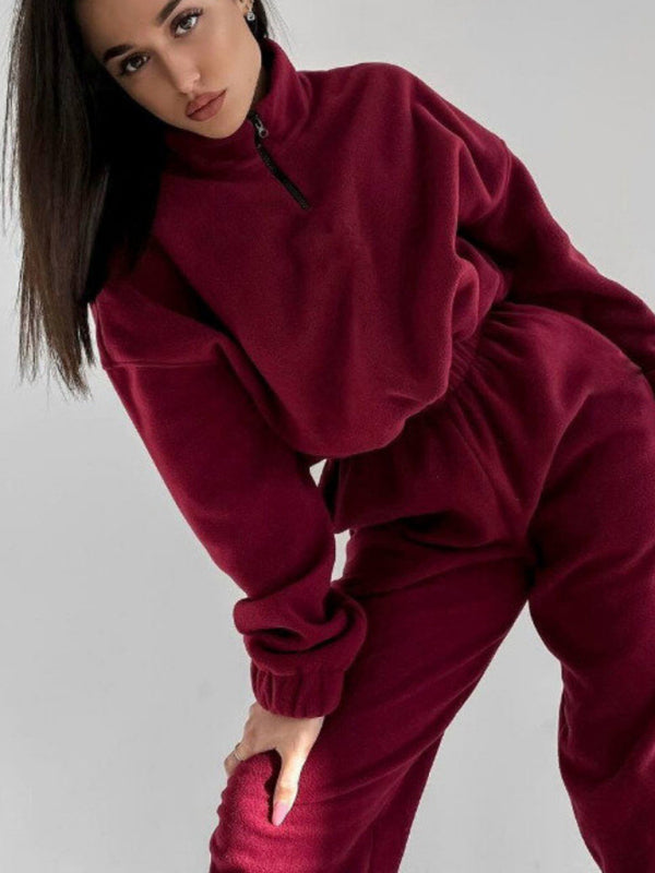 Zweiteiliges Set mit Kapuzenpullover und Sport- und Freizeitanzug für Damen