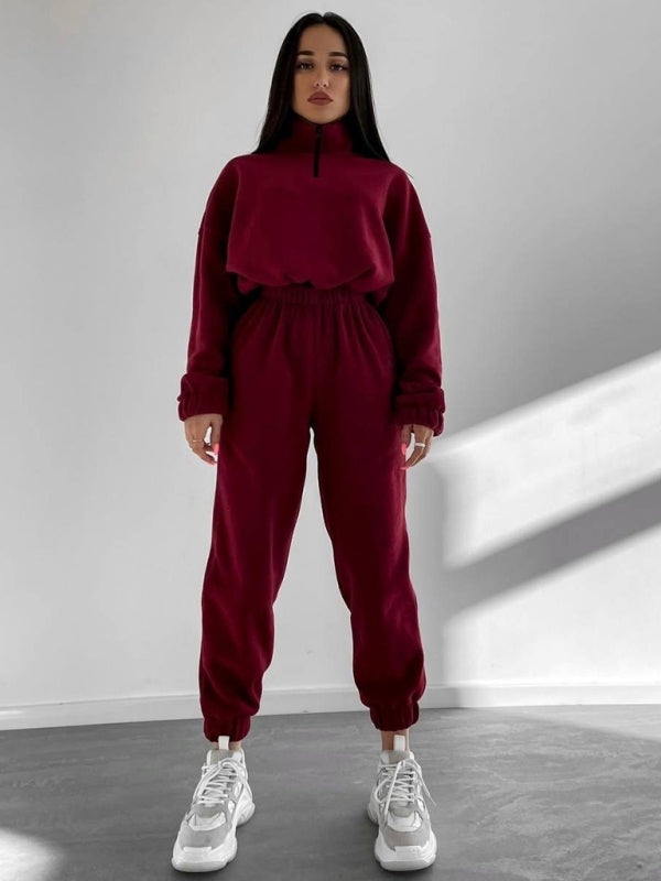 Zweiteiliges Set mit Kapuzenpullover und Sport- und Freizeitanzug für Damen