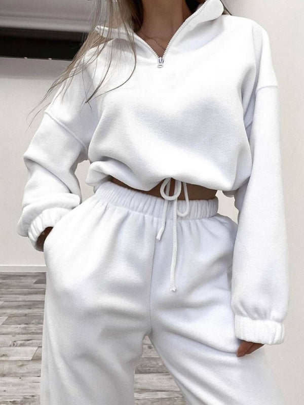 Zweiteiliges Set mit Kapuzenpullover und Sport- und Freizeitanzug für Damen