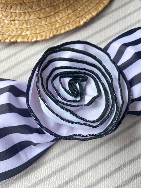 New tube top sexy three-dimensional flower split women&