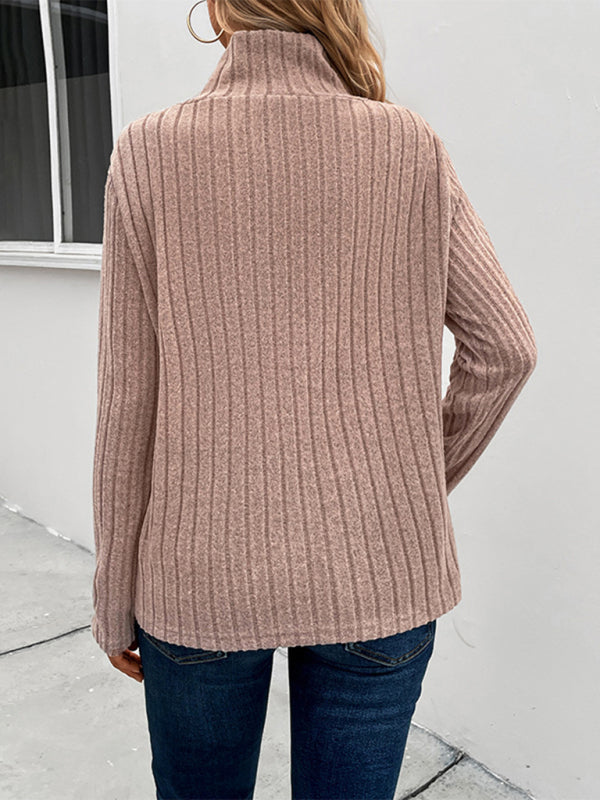 Neuer langärmliger Rollkragenpullover für Damen