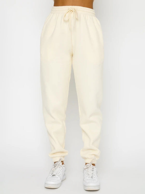 Damen Pullover mit Rundhalsausschnitt, einfarbig, modisch, lässig, mit Kragen, Langarm, Hose, Pullover-Anzug