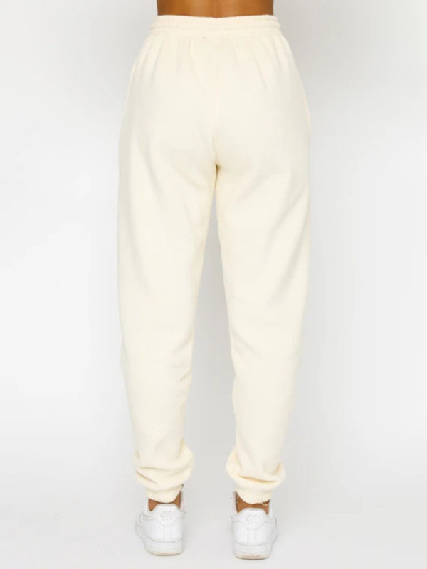 Damen Pullover mit Rundhalsausschnitt, einfarbig, modisch, lässig, mit Kragen, Langarm, Hose, Pullover-Anzug