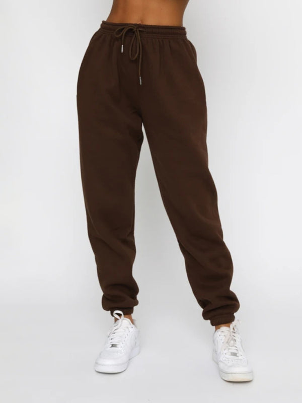 Damen Pullover mit Rundhalsausschnitt, einfarbig, modisch, lässig, mit Kragen, Langarm, Hose, Pullover-Anzug