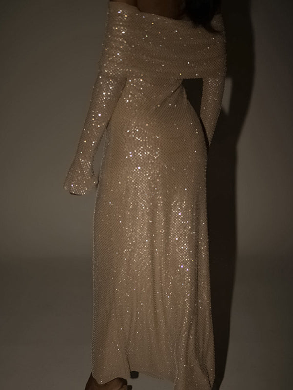 Robe sexy à col bateau pour femmes, nouvelle collection, coupe ajustée