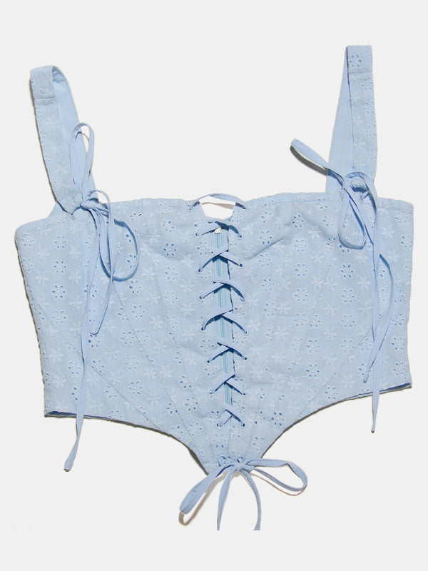 Zweiteiliges Kleid für Damen mit Puffärmeln, quadratischem Ausschnitt, Korsett und Prinzessinnenrock