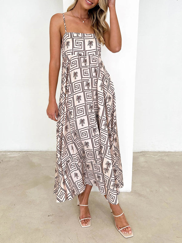 Damenmode im neuen Stil, kleines, frisch bedrucktes Hosenträgerkleid