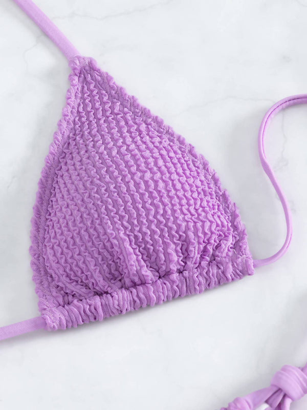 Neuer modischer und sexy Schnürbikini mit Wellenmuster für Damen