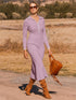 Pink hip-hugging dress with lapel and buttons