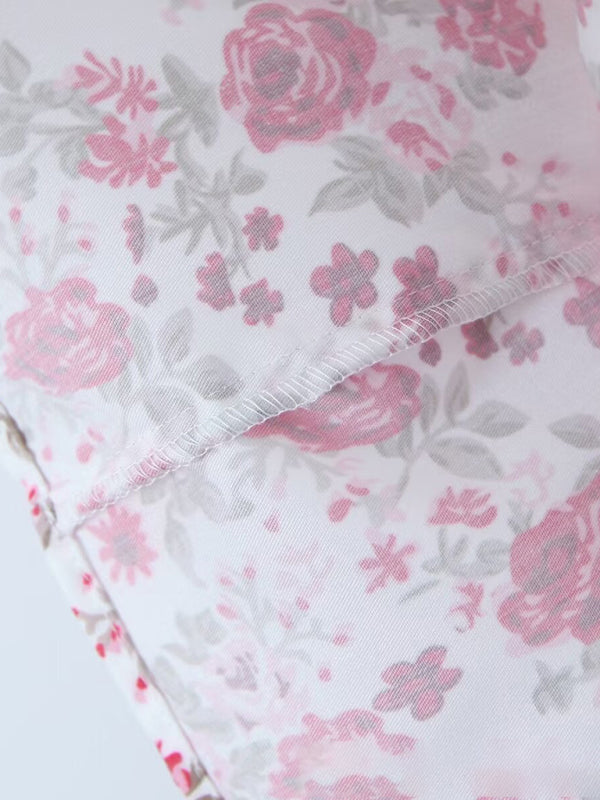 Detail of fabric texture on floral cake skirt