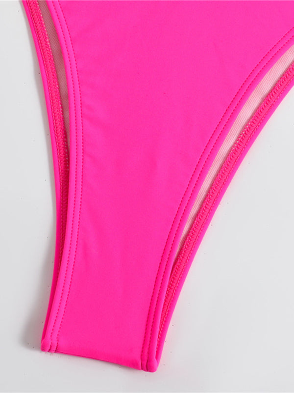Close-up of pink bikini bottom