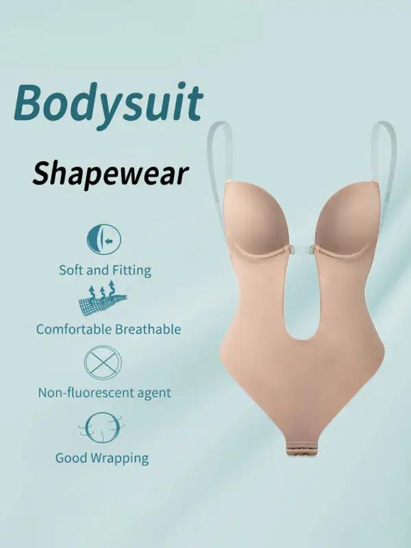 Bodysuit shapewear with soft, breathable fabric