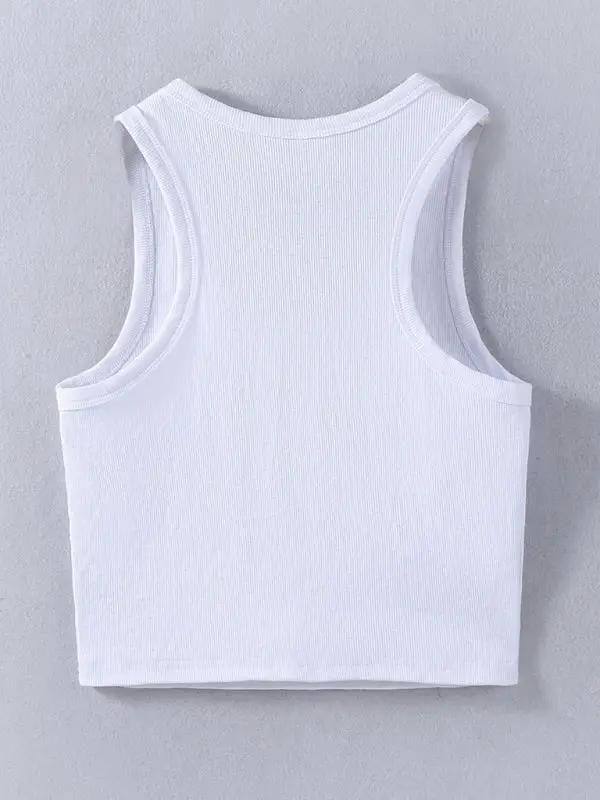 Back view of white vest