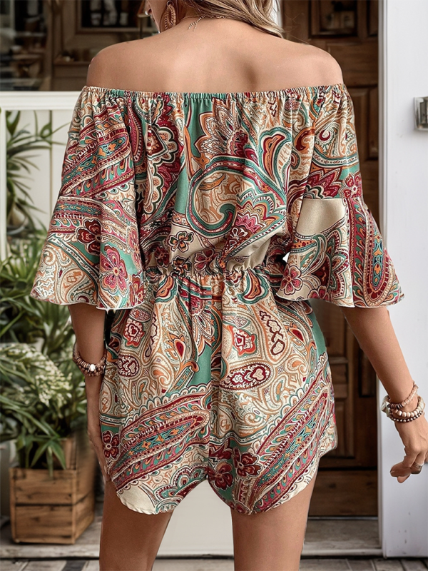Neuer lässiger schulterfreier Jumpsuit für Damen