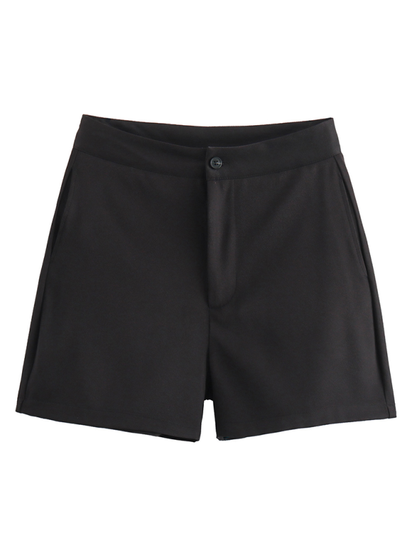 Damen casual neue V-ausschnitt einreiher dünne weste + shorts mode anzug