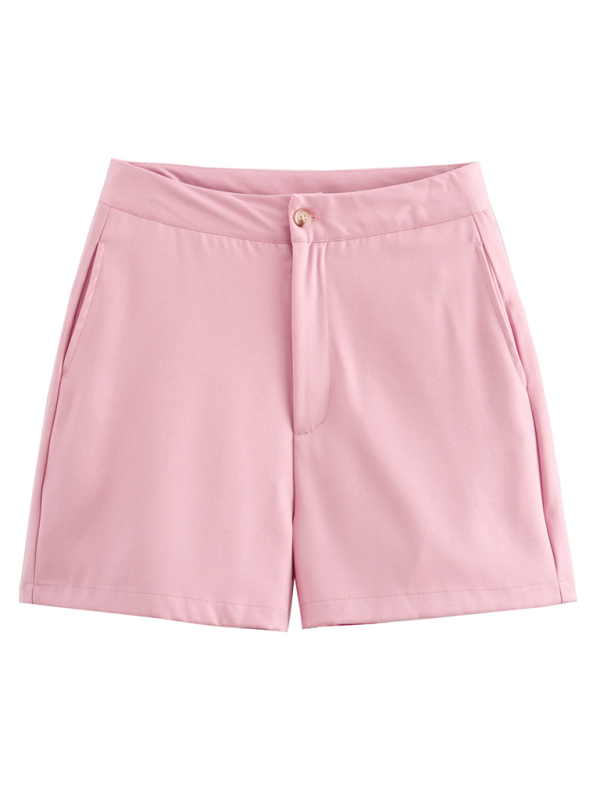 Damen casual neue V-ausschnitt einreiher dünne weste + shorts mode anzug
