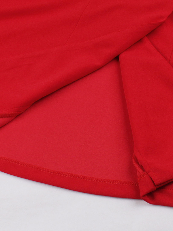 Neues, einfarbiges Kleid mit Anzugkragen für Damen