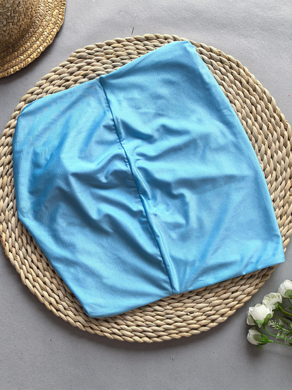 Zweiteiliges Bikini-Set in Unifarbe für Damen