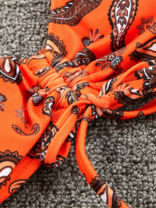 Sexy, trägerloser Bikini mit Print für Damen