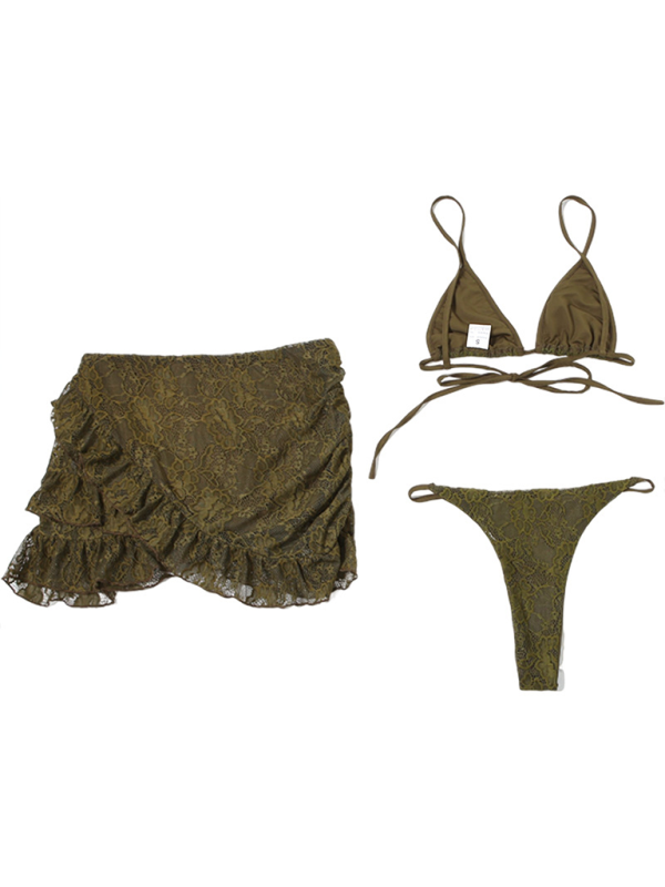 Damen neue mode hot girl hosenträger spitze sexy höschen hüfte rock drei stück anzug