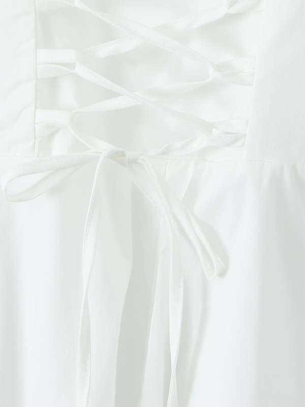 Spitzenkleid mit V-Ausschnitt und Blumenmuster