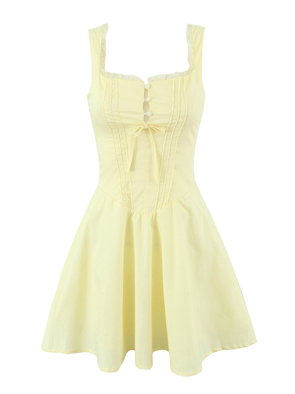 Spitzenkleid mit V-Ausschnitt und Blumenmuster