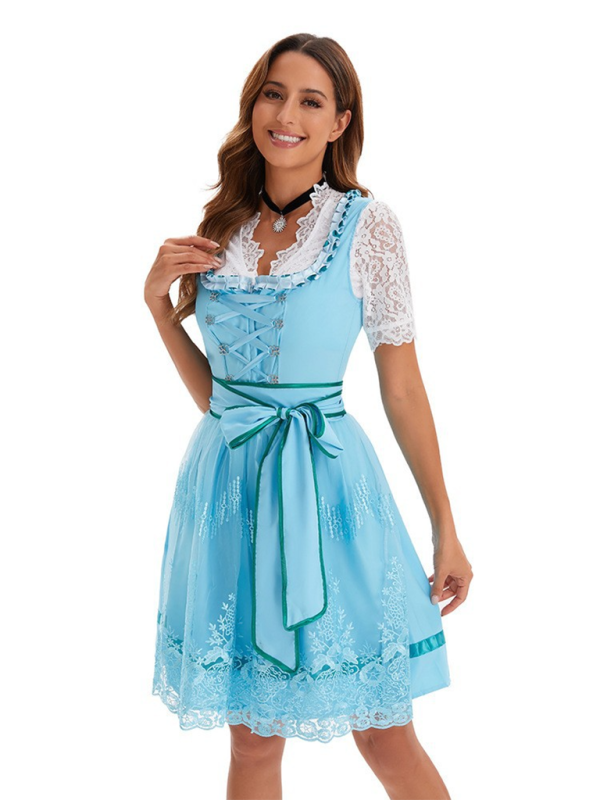 Deutsches Münchner Oktoberfest-Kleidung, bedrucktes Bier-Kleidungskleid für Damen