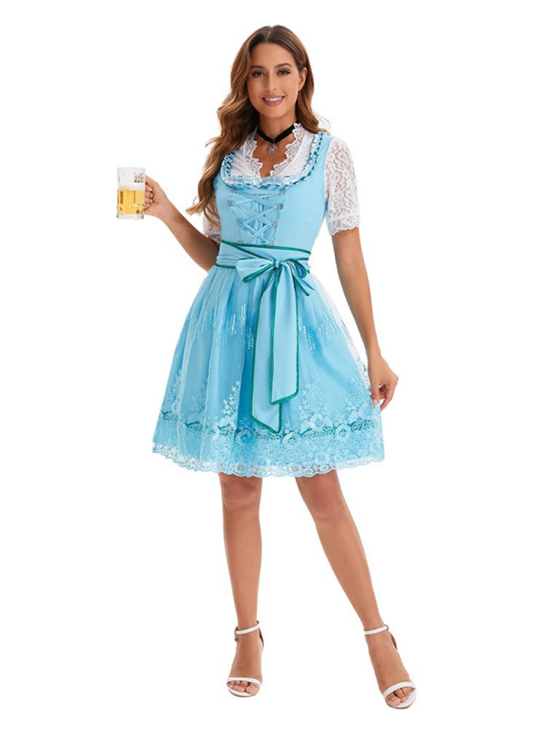 Deutsches Münchner Oktoberfest-Kleidung, bedrucktes Bier-Kleidungskleid für Damen